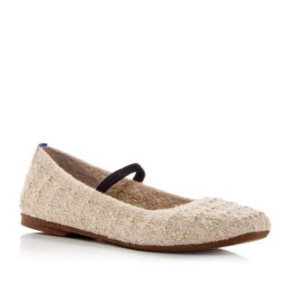Rothy’s The Max Square Toe Mary Jane ballet Flats in cream. 10.5 - Picture 4 of 17